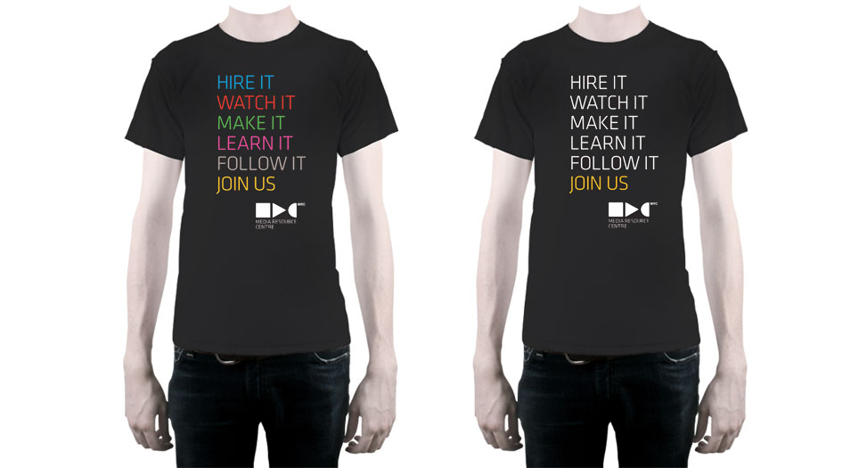 Shirt design for MRC, on black shirts.